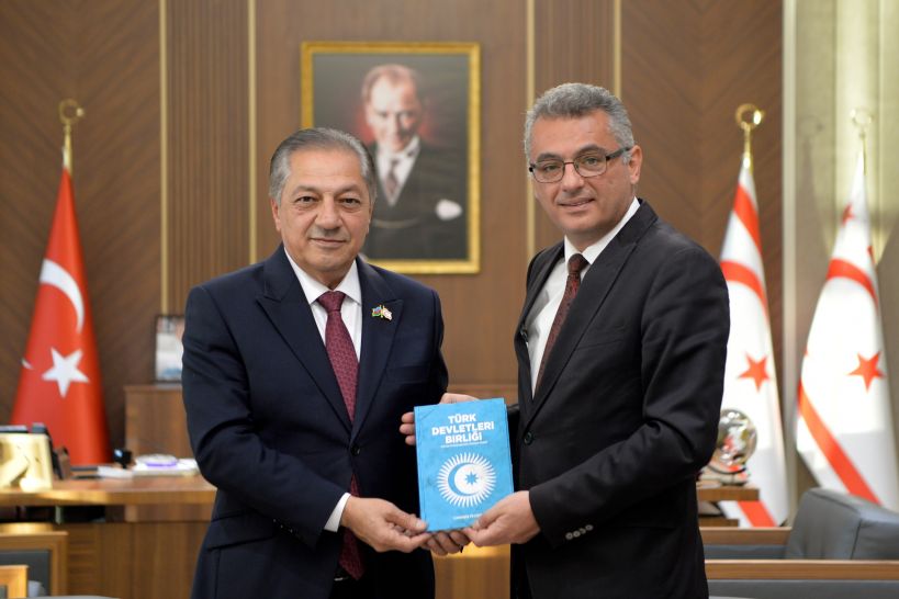 Azərbaycan deputatları Şimali Kipr prezidenti ilə görüşdülər - FOTOLAR