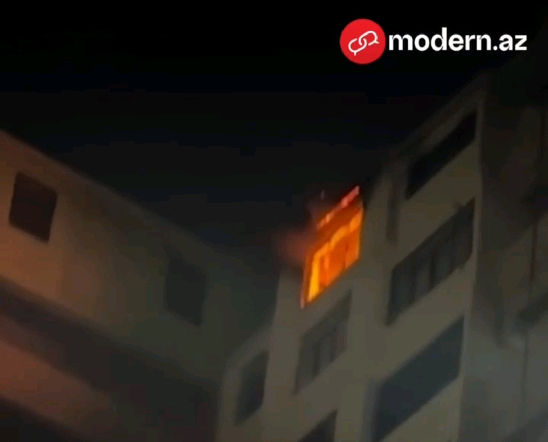 Bakıda binada yanğın - Hadisə yerindən yeni GÖRÜNTÜLƏR