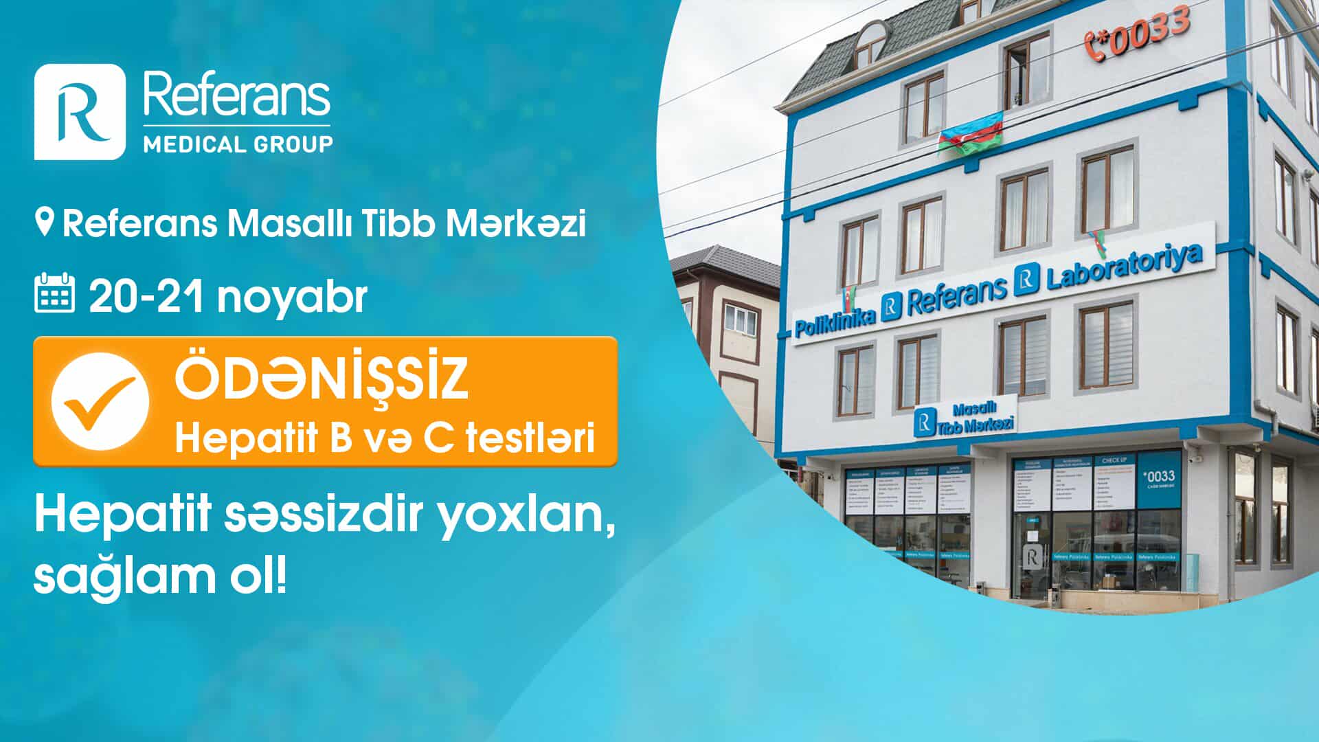 Masallıda ödənişsiz Hepatit skrininqi keçiriləcək