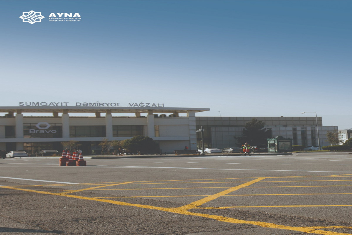 Sumqayıtda yeni nəqliyyat mübadilə mərkəzi yaradıldı - FOTOLAR