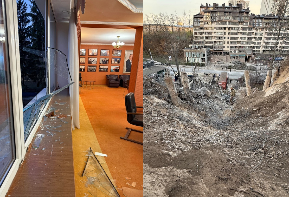 Ukraynadakı səfirliyimizə dəyən ziyan aradan qaldırılıb