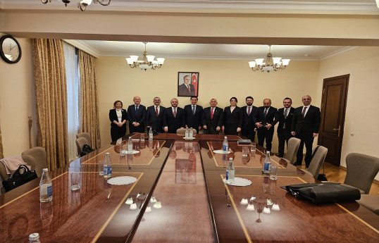 Türkiyə nümayəndələri Hikmət Hacıyevlə görüşdü