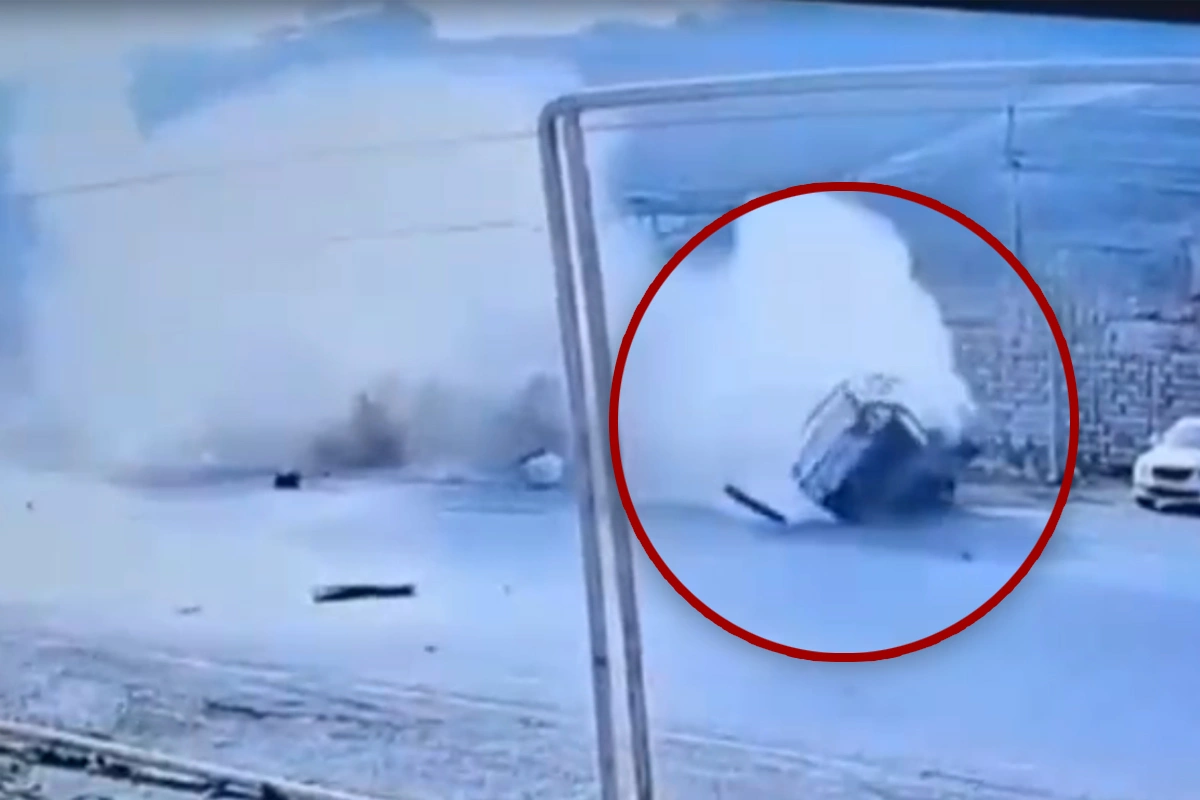 Dünənki faciəvi qəzanın ANBAAN GÖRÜNTÜLƏRİ