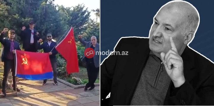 Bakıda SSRİ bayrağı qaldıranların arxasında vəzifəli şəxslər də dayanır! - ŞOK AÇIQLAMA