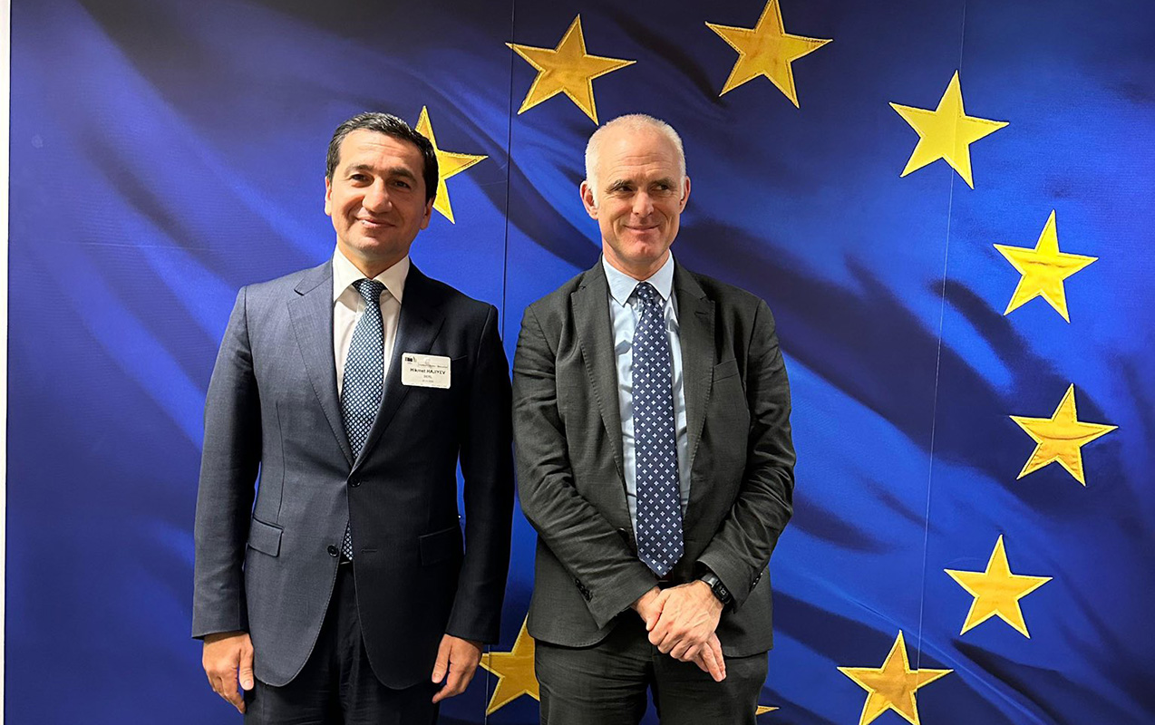 Hikmət Hacıyev Brüsseldə görüşlər keçirdi - FOTOLAR