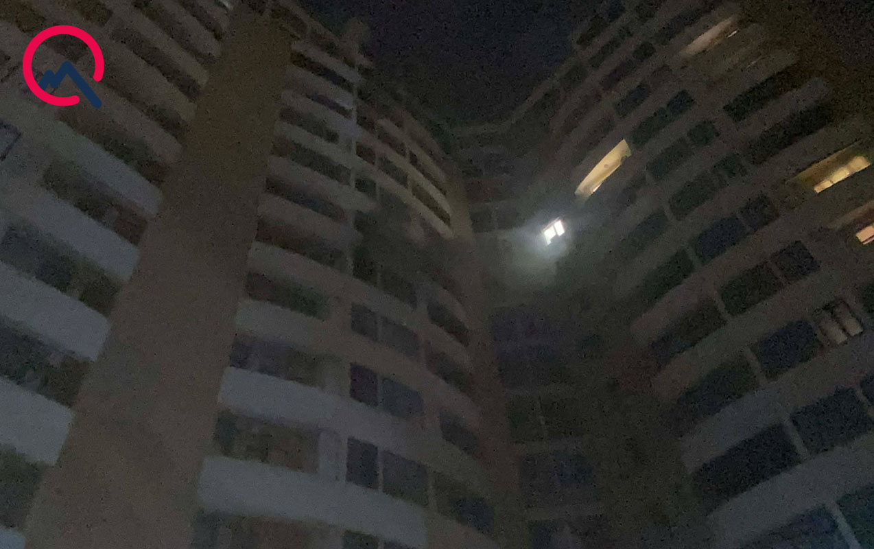 Nərimanovda bina yanır - Sakinlər təxliyə edildi