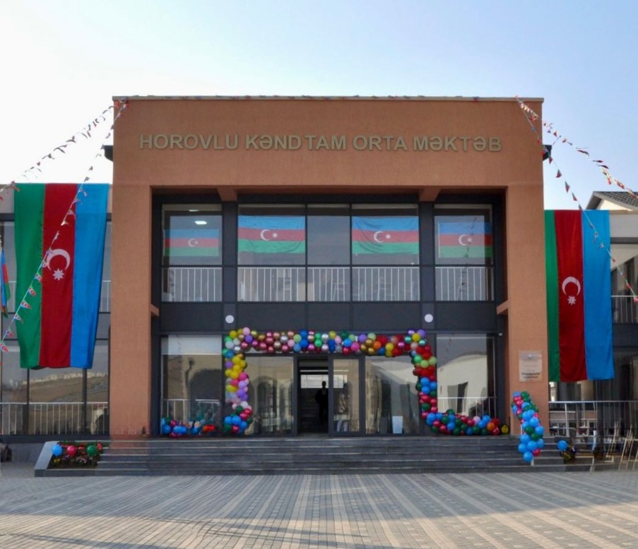 Cəbrayılın Horovlu kəndində məktəb fəaliyyətə başladı - FOTOLAR