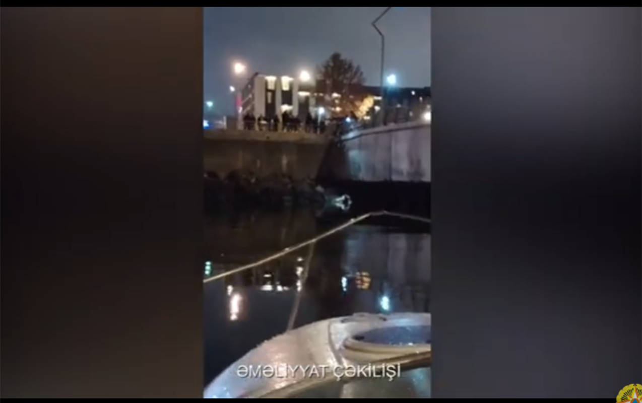 Dənizdə batan şəxsin xilas edilmə GÖRÜNTÜLƏRİ