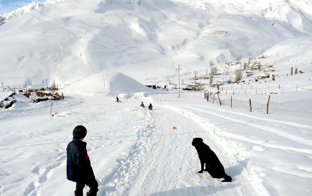 Xınalığa qar yağıb - FAKTİKİ HAVA