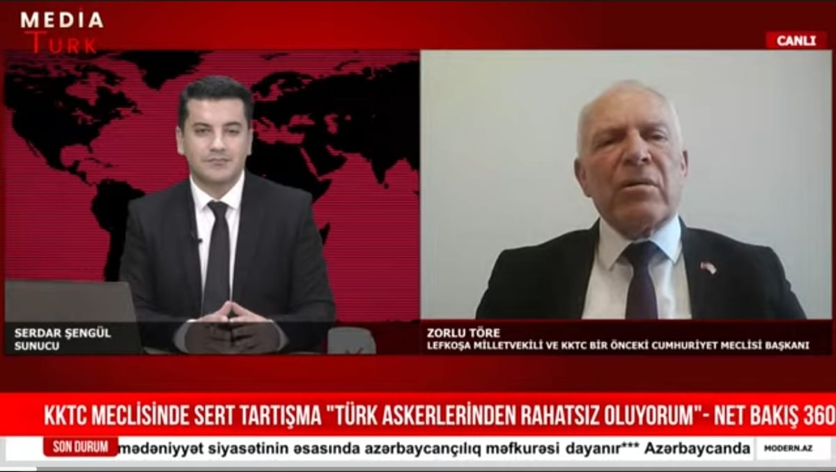 Zorlu Töre "MediaTürk Tv"də qonaq olub