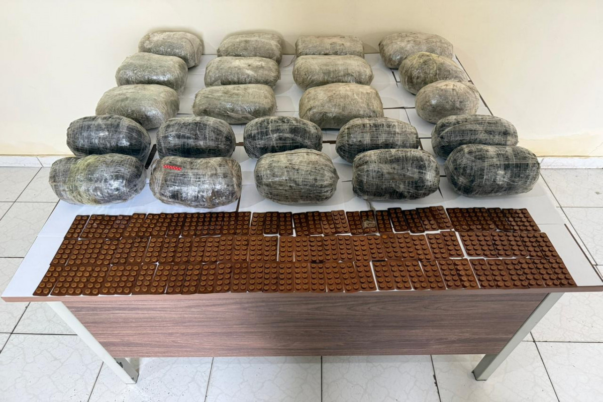 İrandan Azərbaycana narkotik keçirilməsinin qarşısı alındı - FOTO