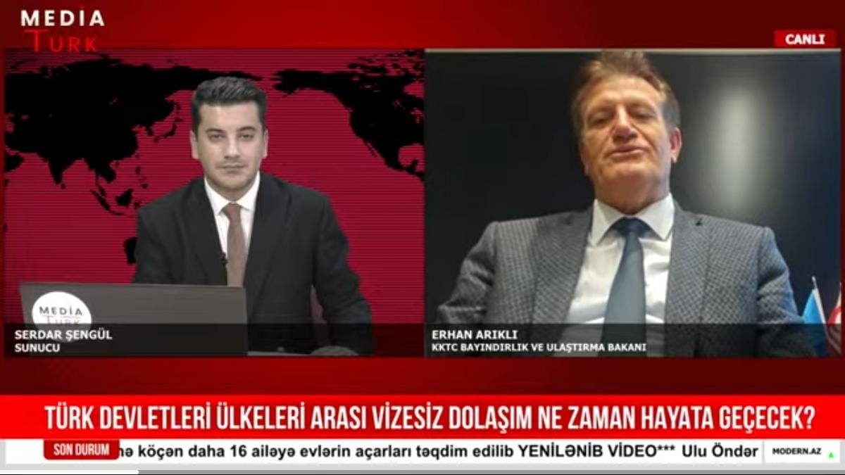 Şimail Kiprin iki naziri eyni efirdə -&nbsp;Kiprə vəsiqə ilə gedə biləcəyik