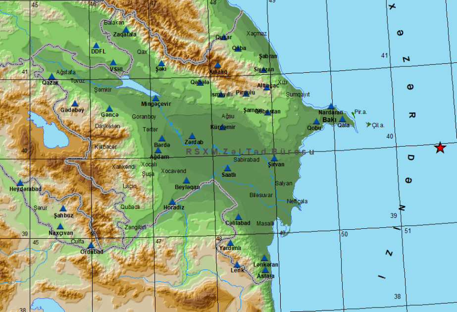 Xəzər dənizində ZƏLZƏLƏ oldu 