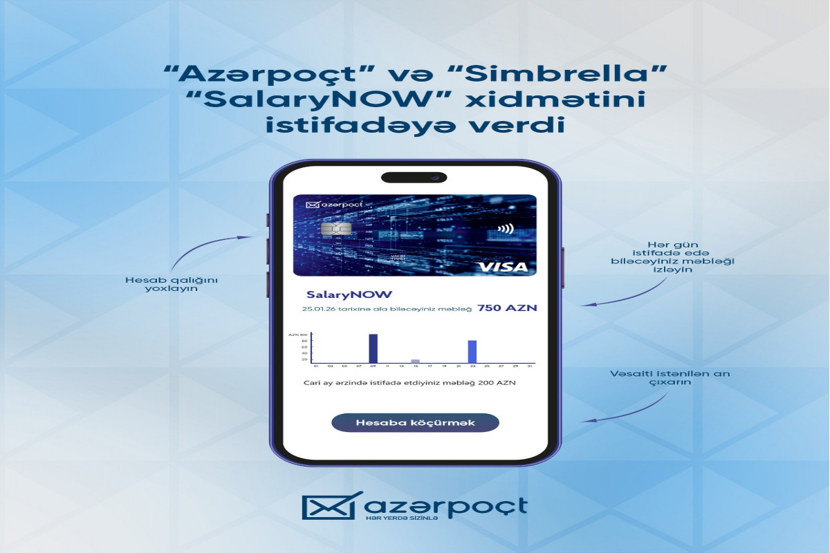 &ldquo;Azərpoçt&rdquo; yeni&nbsp;xidmətini istifadəyə verdi