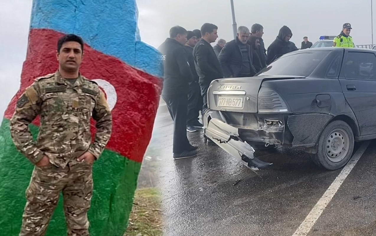 Mais Bərxudarovun sürücüsü olmuş hərbçi qəzada həlak oldu&nbsp;- VİDEO