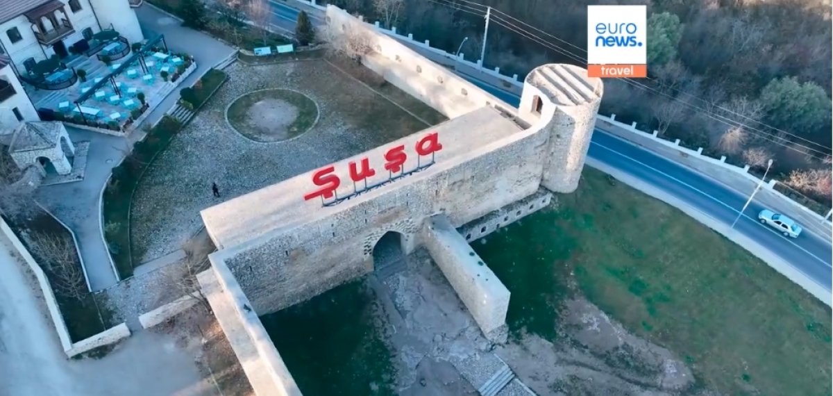 &ldquo;Euronews&rdquo; Şuşadan reportaj yaydı - FOTOLAR