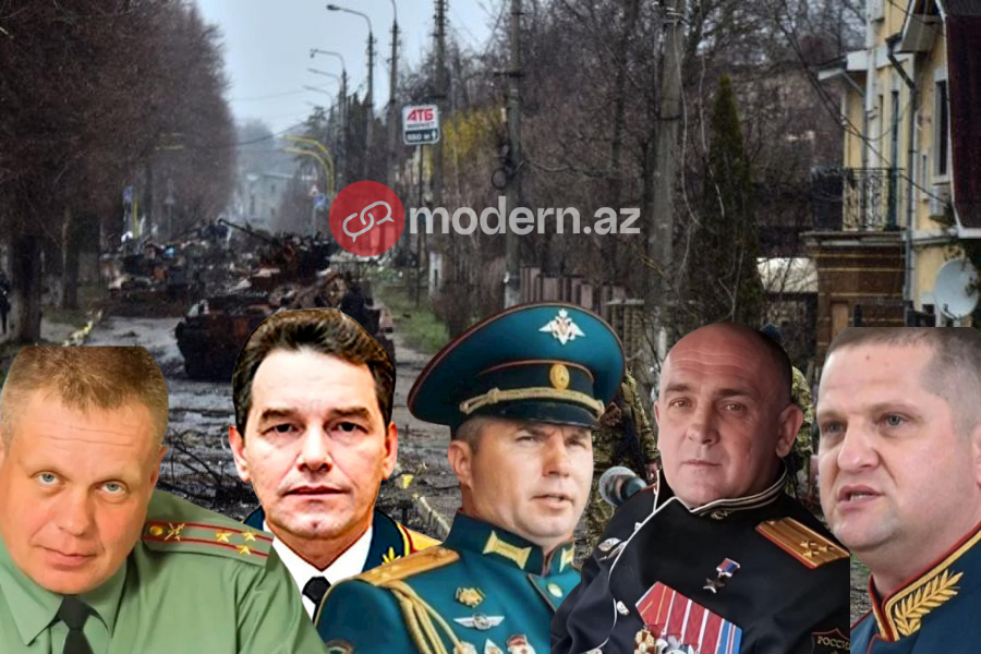 Müharibə başlayandan sonra ölən 11&nbsp;rus&nbsp;GENERALI