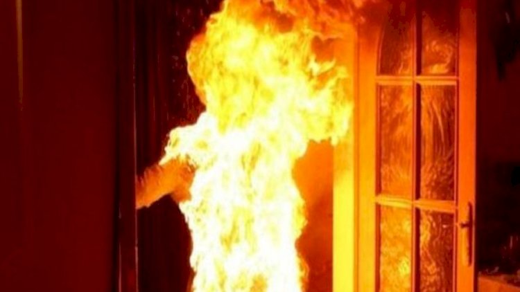 Xaçmazda kişi yanaraq öldü