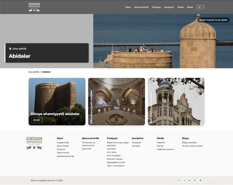&ldquo;İçərişəhər&rdquo; Qoruğunun yenilənmiş veb-saytı istifadəyə verildi