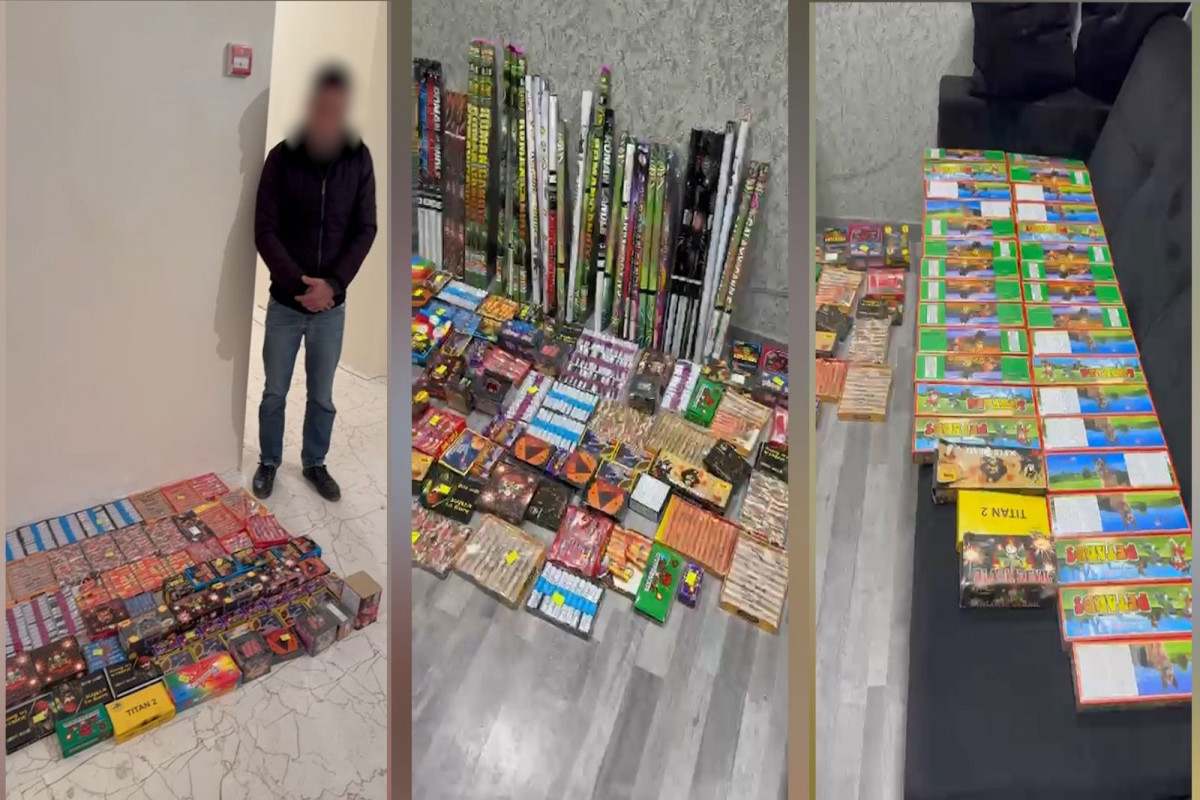 Pirotexniki vasitələrin gizli satıldığı anbar aşkarlandı - VİDEO