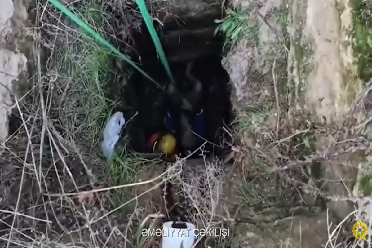 Bakıda 65 yaşlı kişi quyuya düşdü - GÖRÜNTÜLƏR