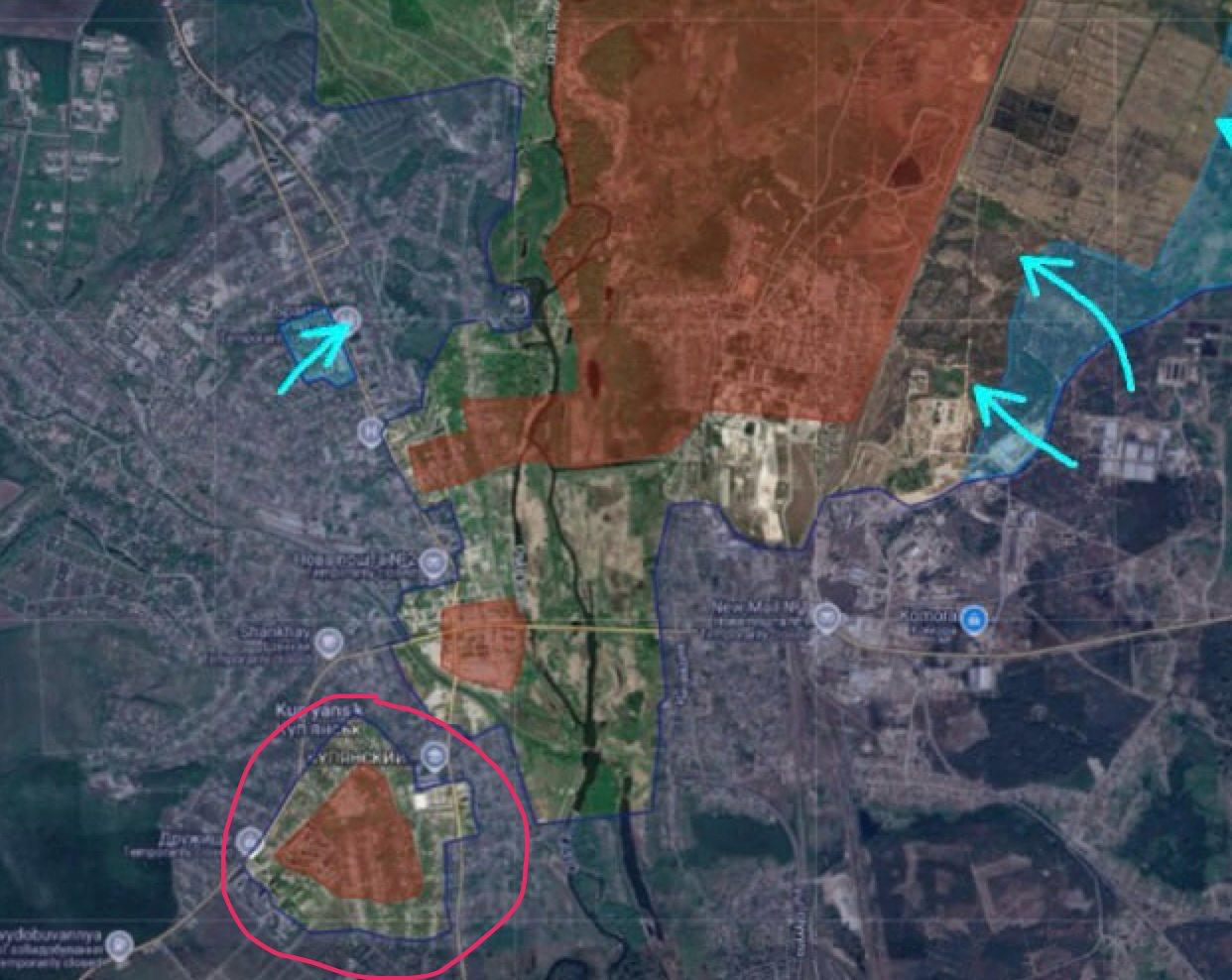 Bu şəhərdə Rusiya qarnizonu mühasirəyə alındı - XƏRİTƏ