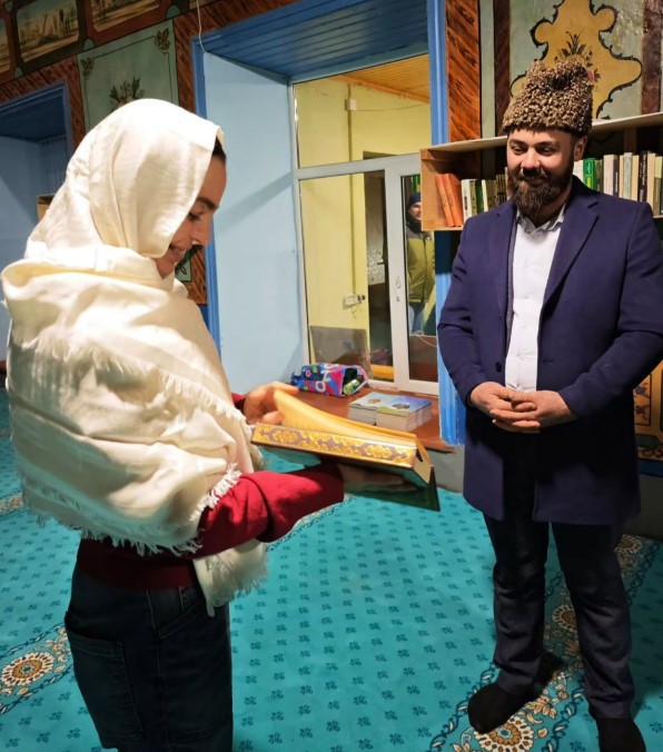 Leyla Əliyeva Hil kənd məscidində&nbsp;- Fotolar