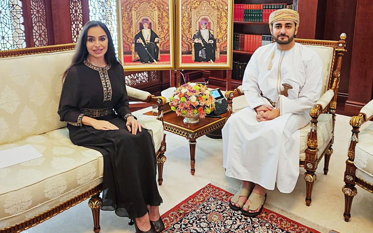 Leyla Əliyev Oman Sultanlığının Vəliəhdi ilə görüşdü
