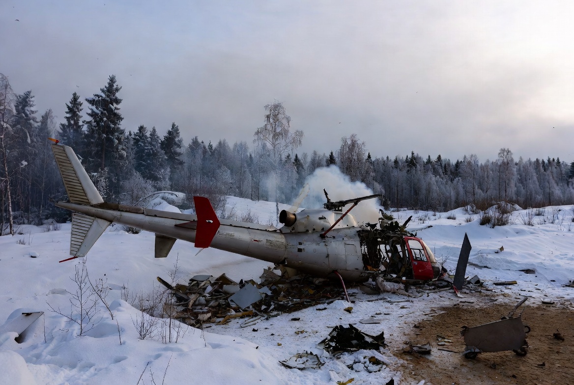 Rusiyada helikopter qəzası - Ölən və xəsarət alan var