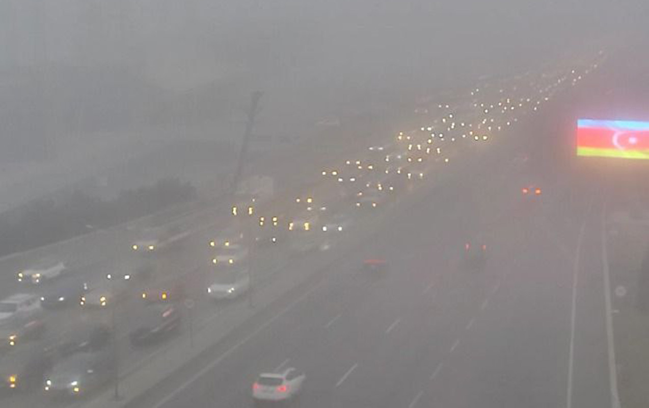 Bakı yollarındakı vəziyyət&nbsp;- FOTOLAR