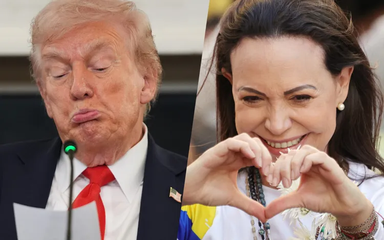 Maçado Nobel Sülh Mükafatı medalını Trampa verdi