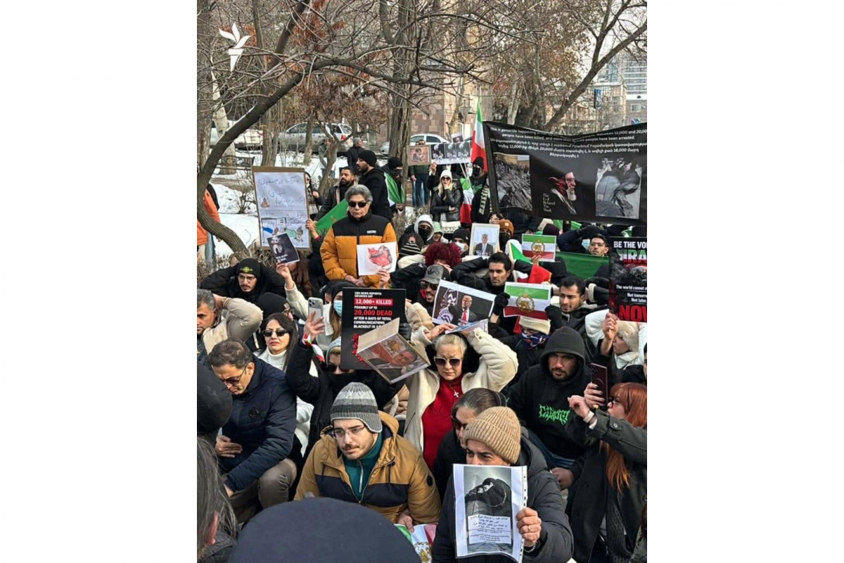 Ermənistanda İran əleyhinə aksiya keçiririlir -&nbsp;FOTO