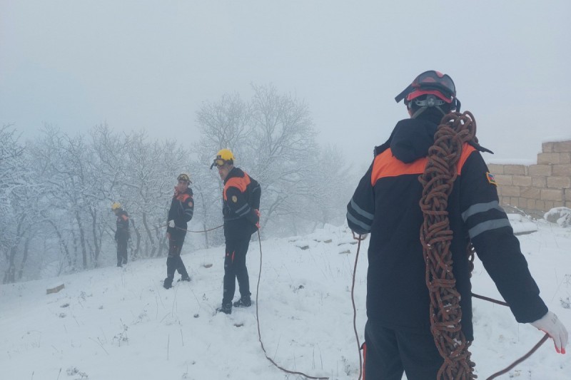 FHN-dən qarlı havada axtarış-xilasetmə TƏLİMİ