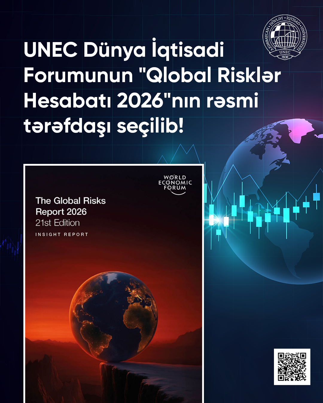 UNEC Dünya İqtisadi Forumunun rəsmi tərəfdaşı seçildi