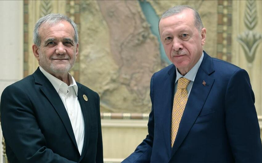 Ərdoğan Pezeşkianla İrandakı vəziyyəti müzakirə etdi&nbsp;