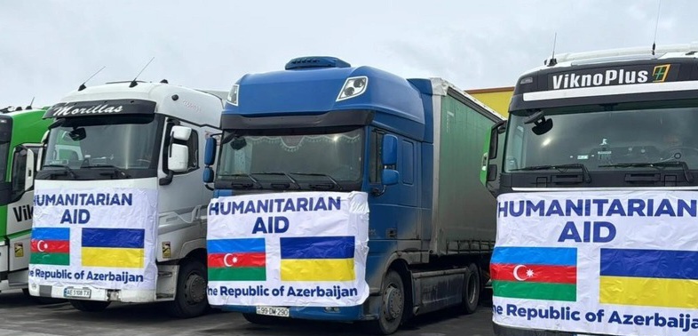 Azerbaycan'dan Ukrayna'ya bir sonraki insani yardım gönderildi