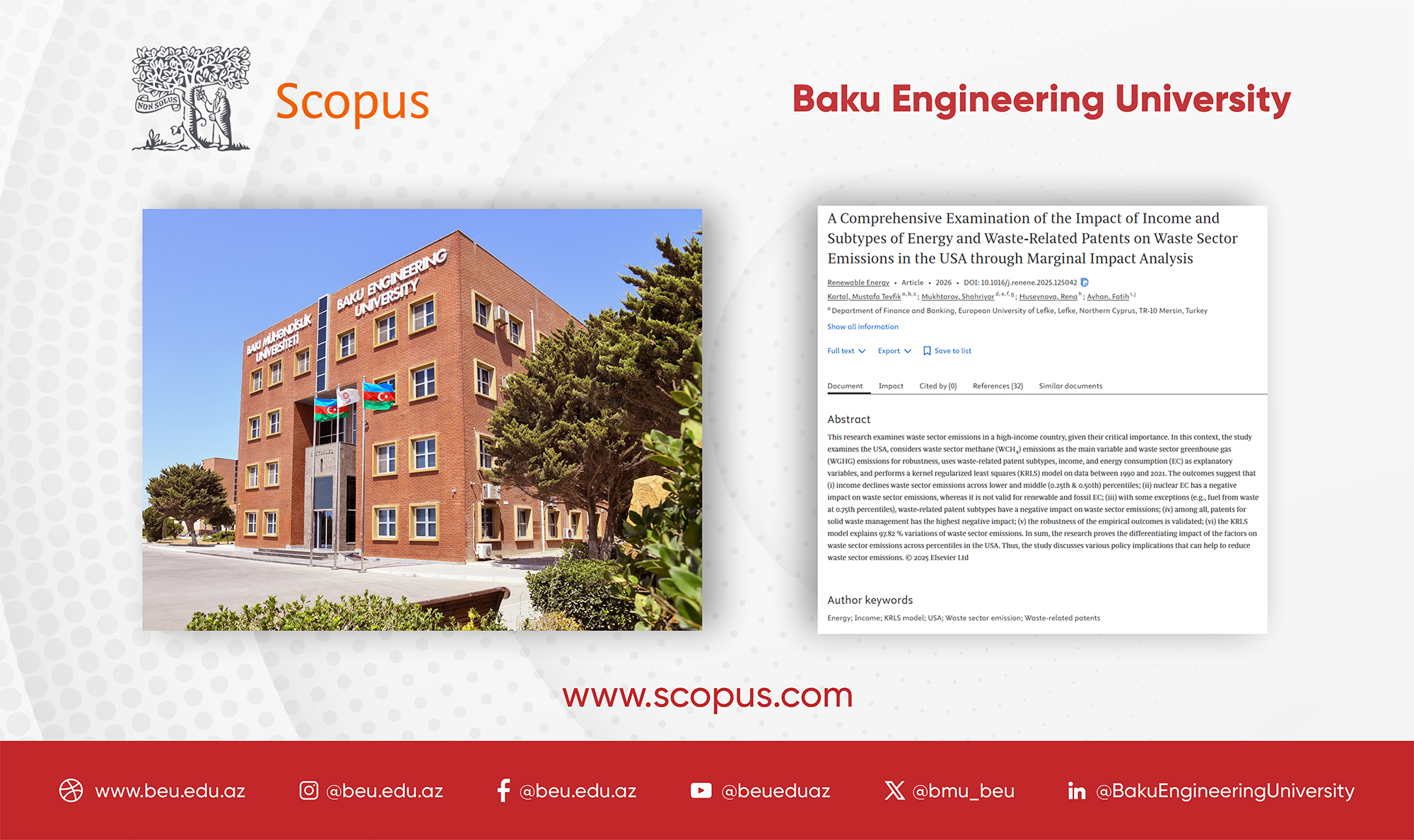 BMU əməkdaşının məqaləsi beynəlxalq elmi jurnalda dərc olundu