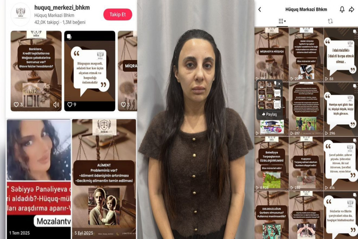 "TikTok"da özünü hüquqşünas kimi təqdim edən şəxs həbs olundu