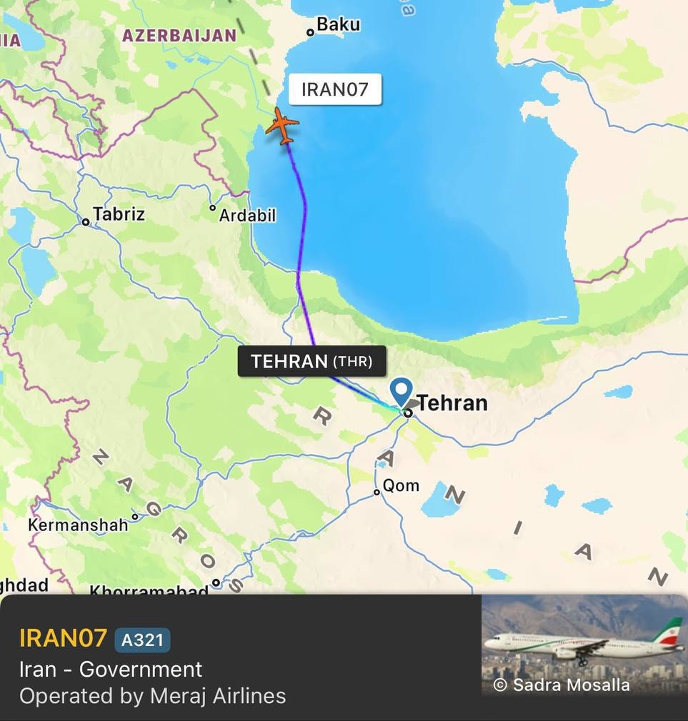 Azərbaycan səmasında İran təyyarəsi&nbsp;