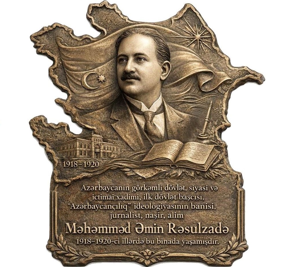 Rəsulzadənin Bakıdakı evinin divarına vurulacaq LÖVHƏ