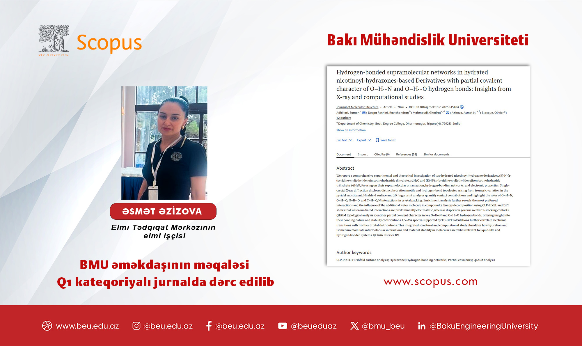 BMU-nun daha bir əməkdaşının məqaləsi Q1 kateqoriyalı jurnalda&nbsp;