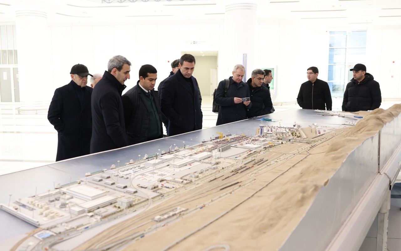 ADY sədri Türkmənbaşı Beynəlxalq Dəniz Limanında&nbsp;- FOTOLAR