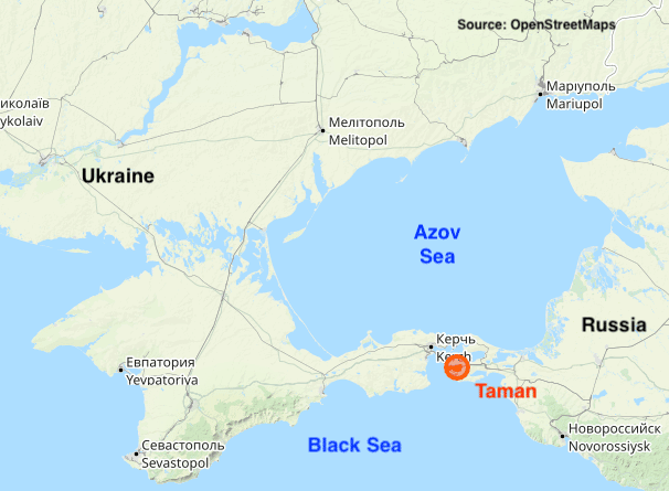 Rusiyanın strateji limanı bombalandı