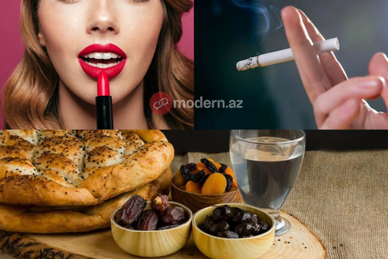DİQQƏT: Siqaret tüstüsü, dodaq boyası orucu pozur!