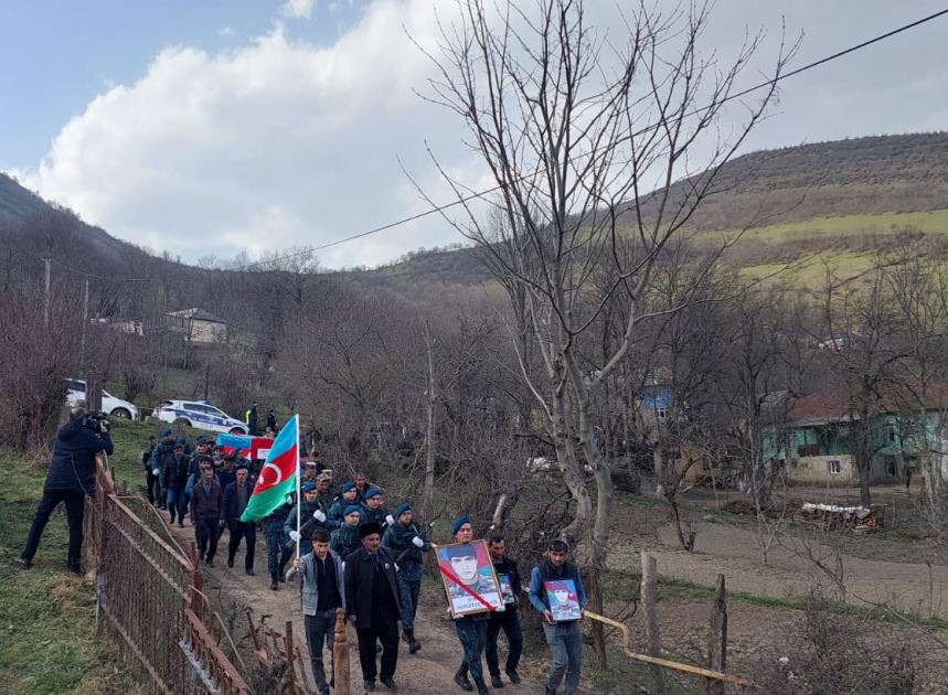 Şəhid Nail Dənziyev Lerikdə dəfn edildi - FOTOLAR