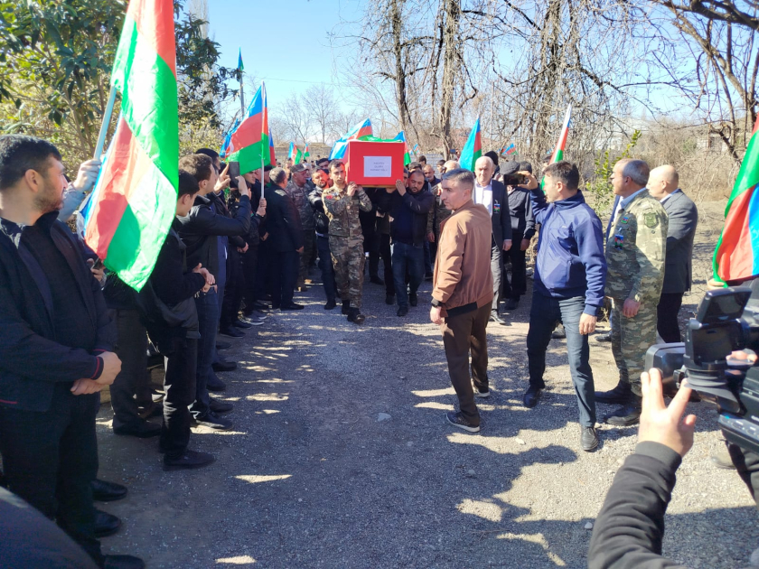 Bərdədə bir gündə ikinci şəhid torpağa tapşırıldı - FOTO