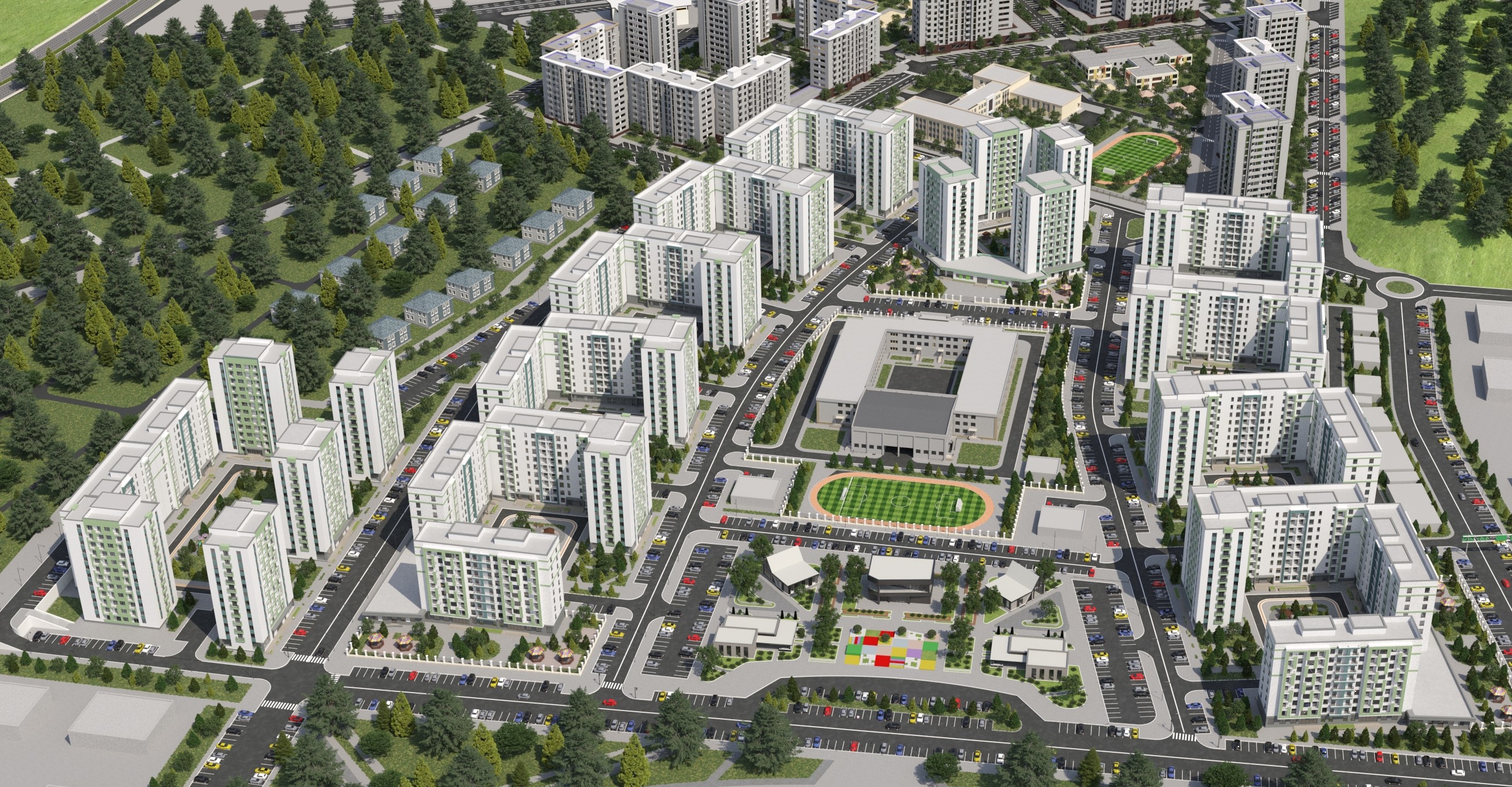 Daha bir şəhərdə güzəştli mənzillərin inşasına başlanılır