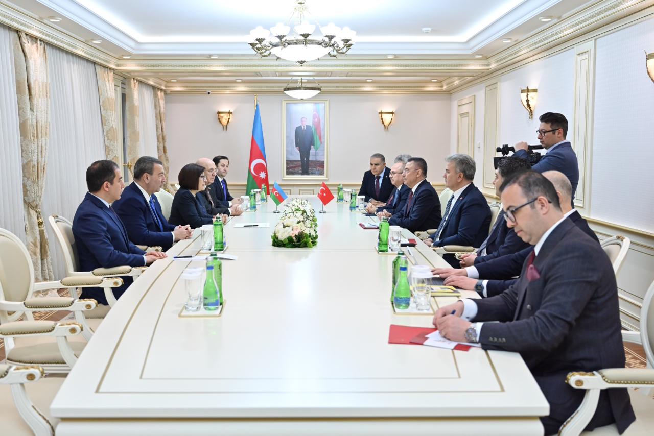 Sahibə Qafarova Fuad Oktay ilə görüşüb