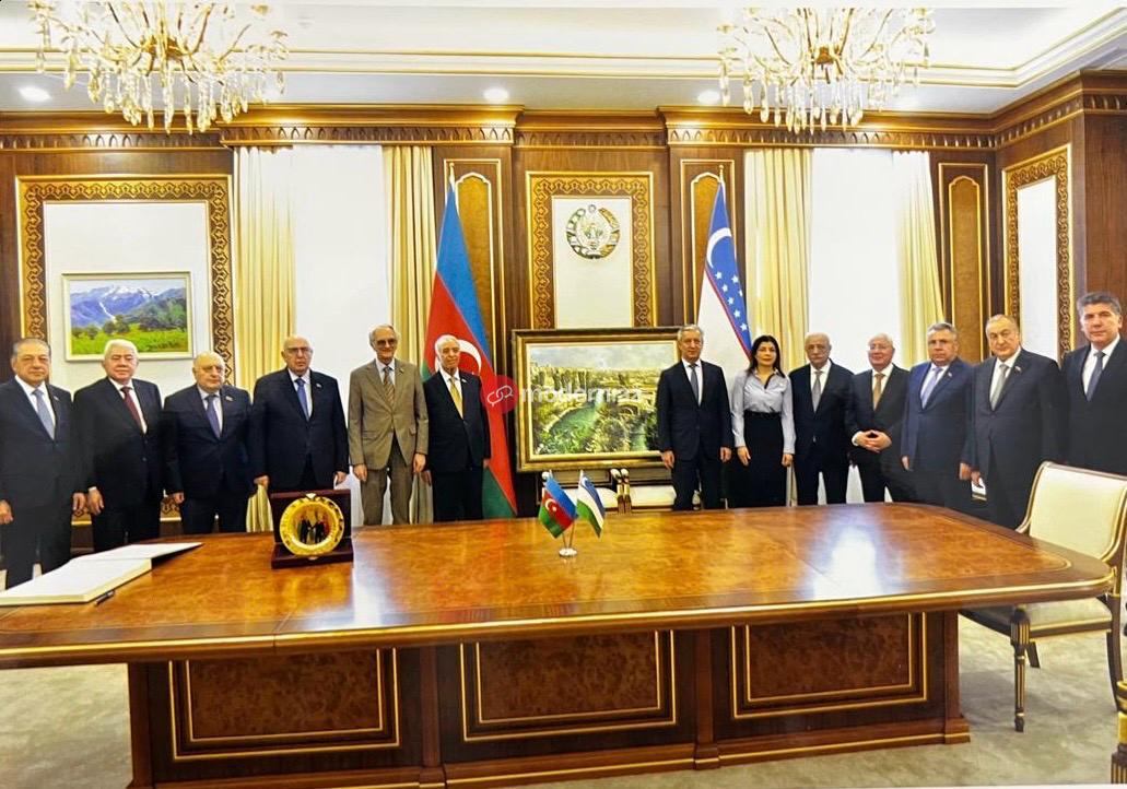 Azərbaycanlı deputatlar Özbəkistan səfirliyində - FOTOLAR