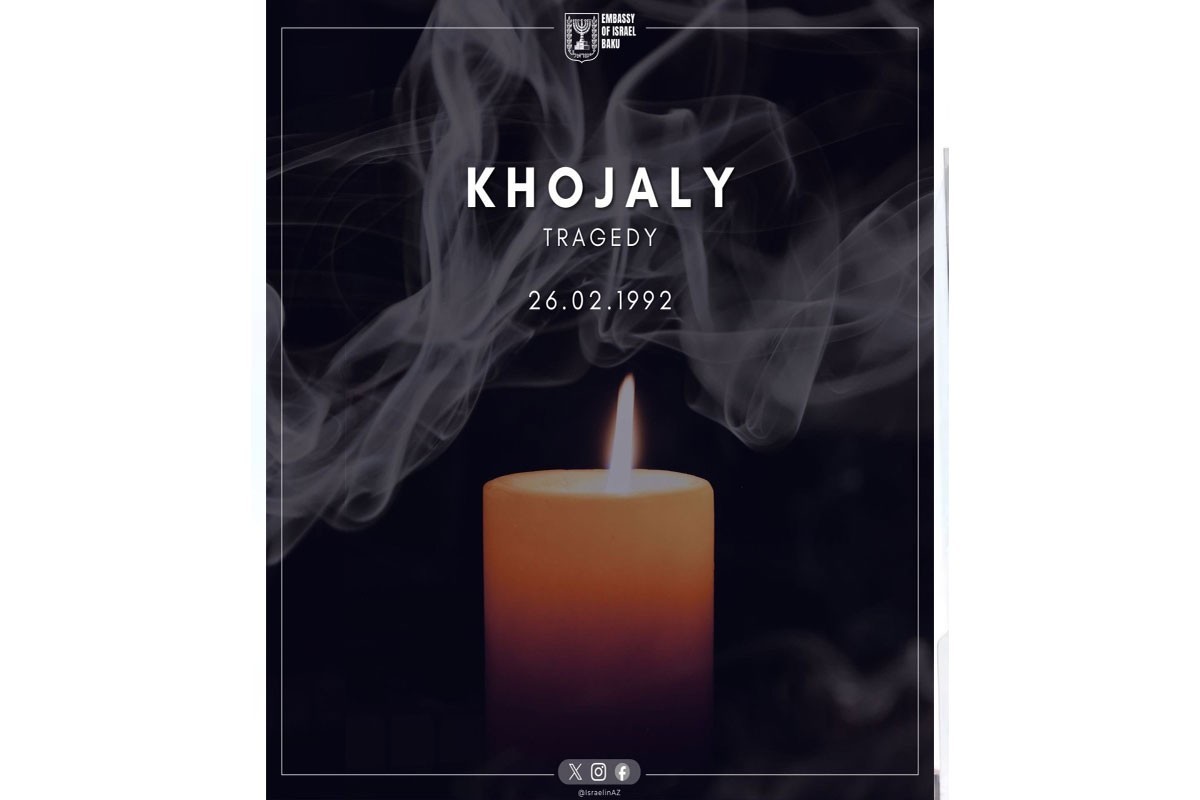 İsrail səfiri Azərbaycana başsağlığı verdi